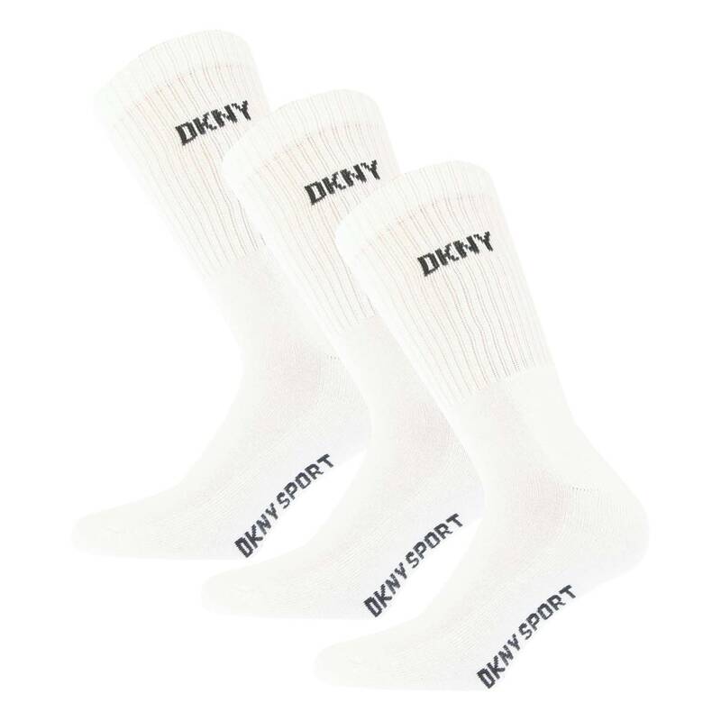 ダナ・キャラン 【送料無料】 ダナ キャラン ニューヨーク メンズ 靴下 アンダーウェア Radde 3 Pack Sport Socks White