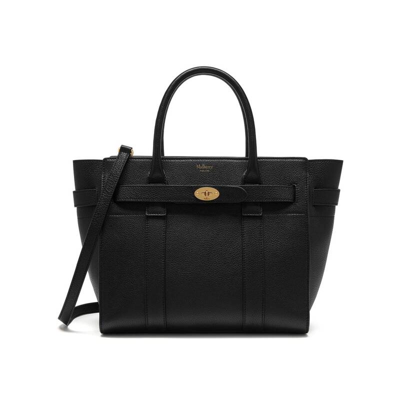 ハンドバッグ 【送料無料】 マルベリー レディース ハンドバッグ バッグ Small Zipped Bayswater Black