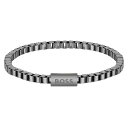 yz {X Y uXbgEoOEANbg ANZT[ Gents BOSS Chain for Him Grey IP Bracelet Military Grey