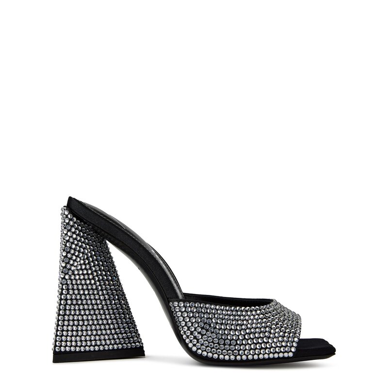 �� ���ƥ��� ��ǥ����� ���塼�� �ѥ�ץ� THE ATTICO Attico Devon Mules Ld99 Silvr/Blk