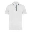 【送料無料】 カナーリ メンズ ポロシャツ トップス Canali Trim Polo Sn42 White/Blk 001