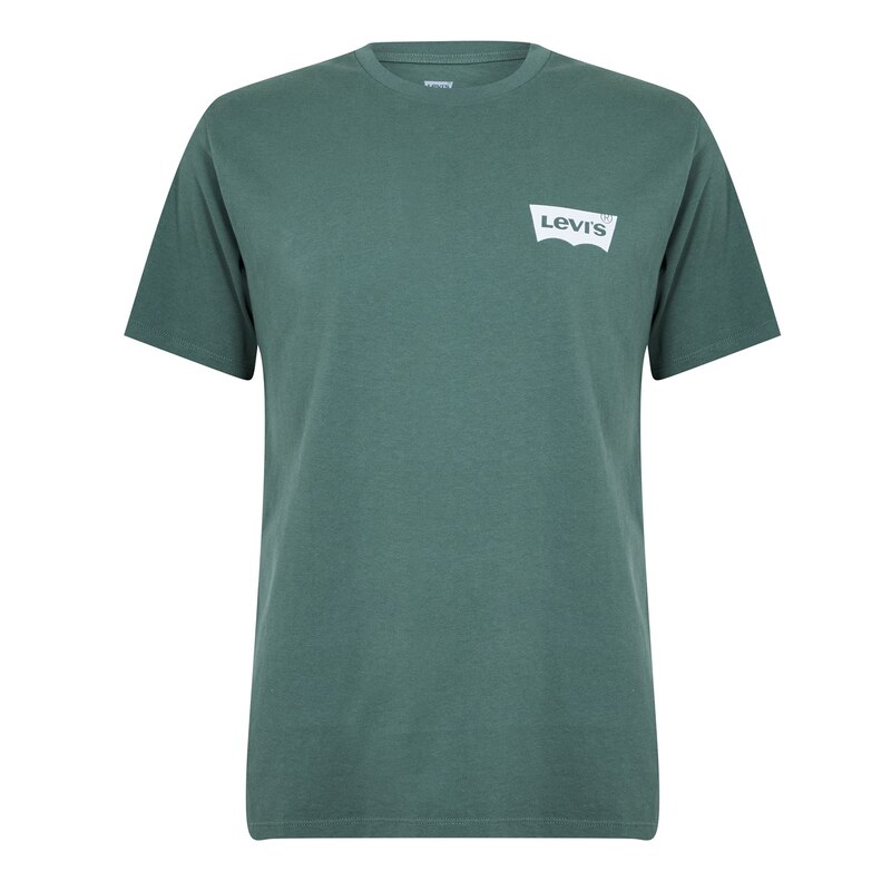 リーバイス メンズ トップス Tシャツ Levis Varsity Circle T-Shirt Dark Forest BW フォレスト