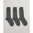 yz Kg Y C A_[EFA 3 Pack Mercerized Cotton Socks Charcoal