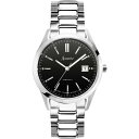 yz ALXg fB[X rv ANZT[ Womens Stainless Steel Classic Analogue Quartz Watch Blck