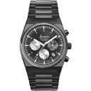 yz ALXg Y rv ANZT[ Mens Stainless Steel Classic Analogue Quartz Watch Blck