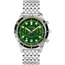 yz ALXg Y rv ANZT[ Mens Stainless Steel Classic Analogue Quartz Watch Grn