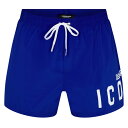 【送料無料】 ディースクエアード メンズ ハーフパンツ・ショーツ 水着 DSQ Be Icon SShort Sn34 Elctrc Blue