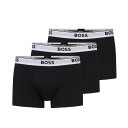 【送料無料】 ボス メンズ ボクサーパンツ アンダーウェア Bodywear 3 Pack Power Boxer Shorts Black/Wht 994