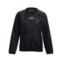 【送料無料】 アンダーアーマー レディース パーカー・スウェット アウター UA Rush Woven Crew Sweatshirt Black