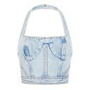 【送料無料】 ヘロンプレストン レディース トップのみ 水着 Denim Bra Light Blue