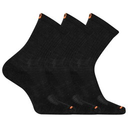 【送料無料】 メレル レディース 靴下 アンダーウェア Cushioned Crew Sock 3pk Black