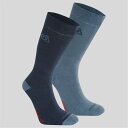 【送料無料】 クラッグホッパーズ レディース 靴下 アンダーウェア NL TwinPck Socks BlNvy/BlStne