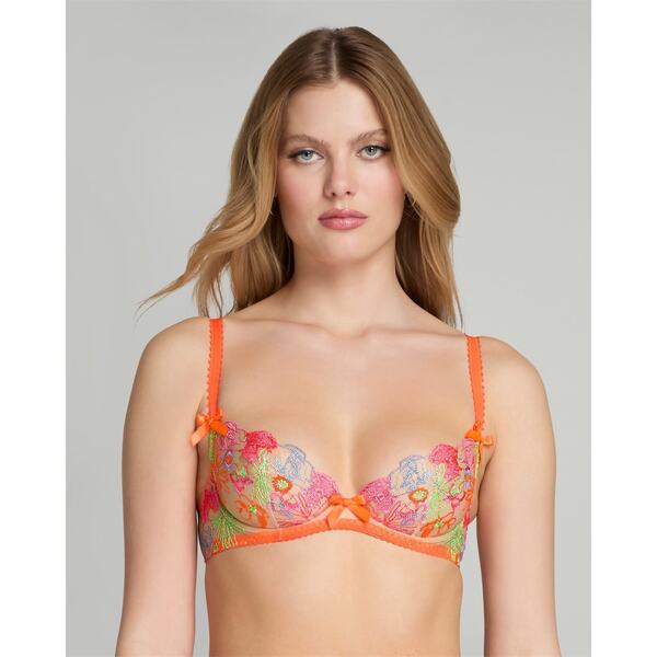 【送料無料】 エージェントプロヴォケイター レディース ブラジャー アンダーウェア ZURI Plunge Underwired Bra Orange/Green