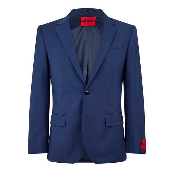 フューゴ メンズ アウター ジャケット・ブルゾン ブレザー Hugo Henry Blazer Open Blue 463 ブルー