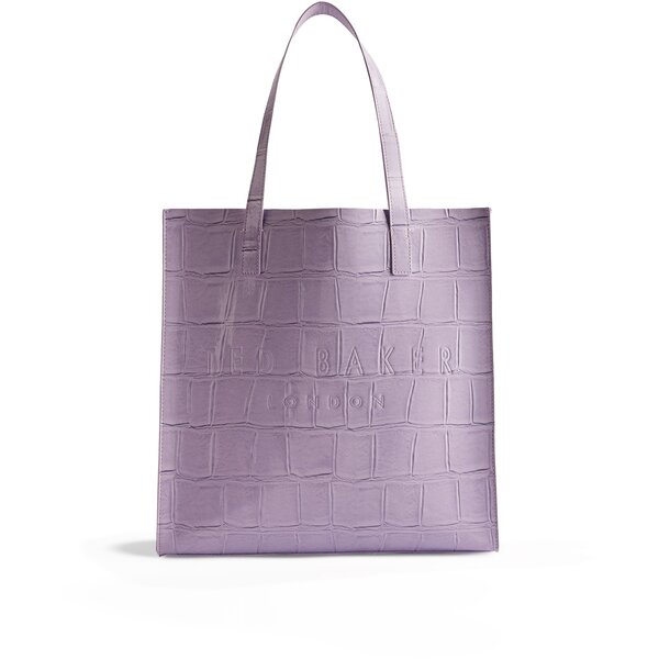 【送料無料】 テッドベーカー レディース ハンドバッグ バッグ Ted Baker Croccon Large Tote Bag Lilac