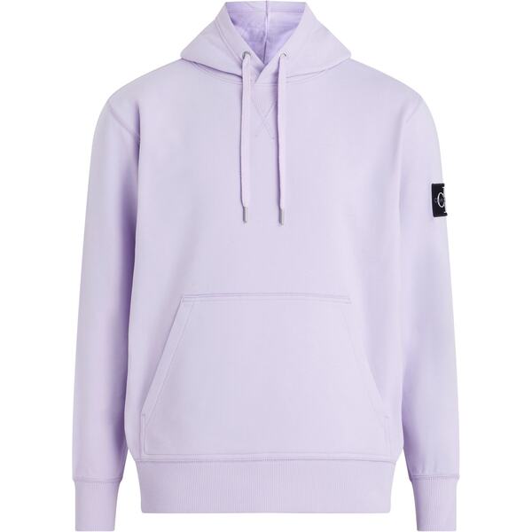 【送料無料】 カルバンクライン メンズ パーカー・スウェット フーディー アウター Badge Hoodie Pastel Lilac