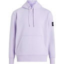 【送料無料】 カルバンクライン メンズ パーカー・スウェット フーディー アウター Badge Hoodie Pastel Lilac