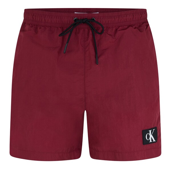 【送料無料】 カルバンクライン メンズ ハーフパンツ・ショーツ 水着 Medium Drawstring Swim Shorts Cordovan GCD