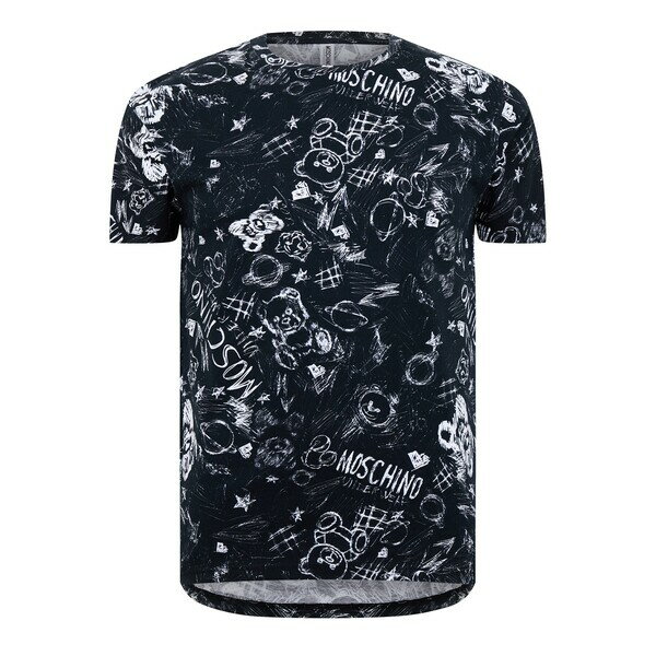 モスキーノ Tシャツ メンズ 【送料無料】 モスキーノ メンズ Tシャツ トップス Moschino U T-Shirt Sn44 Fantasy Black