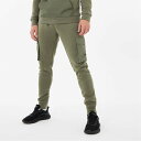 yz Go[Xg Y JWApc {gX Fleece Cargo Joggers Mens Khaki