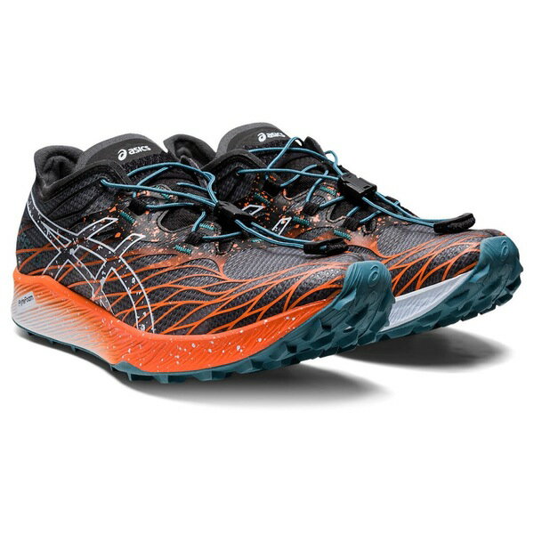  アシックス レディース スニーカー ランニングシューズ シューズ Fuji Speed Mens Trail Running shoes Black/Orange