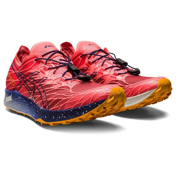  アシックス レディース スニーカー ランニングシューズ シューズ Fuji Speed Mens Trail Running shoes Ppy/Indg Blue