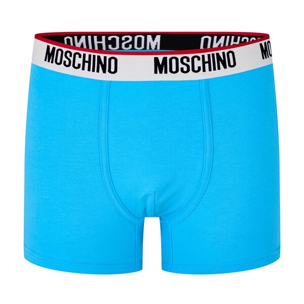 【送料無料】 モスキーノ メンズ ボクサーパンツ アンダーウェア Two Pack Boxer Trunks Light Blue