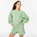 【送料無料】 ジャック ウィルス レディース パーカー・スウェット アウター Boxy Crew Sweater Eucalyptus