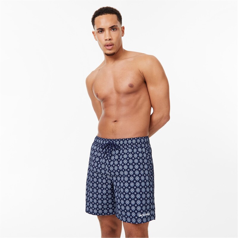 【送料無料】 ジャック ウィルス メンズ ハーフパンツ・ショーツ 水着 Baroque Swim Shorts Navy