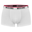 【送料無料】 モスキーノ メンズ ブリーフパンツ アンダーウェア Moschino U Brief Sn44 White