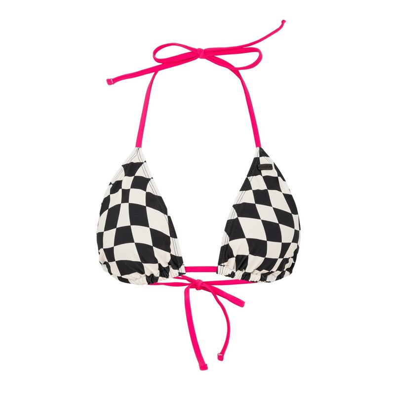 【送料無料】 ソウルカル レディース トップのみ 水着 Tie Bikini Top Ld43 Black Check
