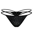 【送料無料】 ボス レディース パンツ アンダーウェア HBW B Lce Strng Thng Ld42 Black
