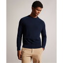 【送料無料】 テッドベーカー メンズ パーカー・スウェット アウター Ted Glant Crew Neck Sn99 Navy