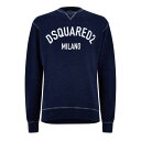 【送料無料】 ディースクエアード メンズ パーカー・スウェット アウター DSQ Sweatshirt Sn44 Navy Blue