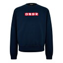 【送料無料】 ディースクエアード メンズ パーカー・スウェット アウター DSQ Sweatshirt Sn44 Blue Navy