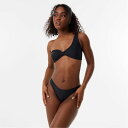 【送料無料】 ジャック ウィルス レディース トップのみ 水着 Asymmetric Twist Front Bikini Top Black