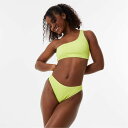 【送料無料】 ジャック ウィルス レディース トップのみ 水着 Asymmetric Crinkle Bikini Top Lime