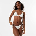 【送料無料】 ジャック ウィルス レディース ボトムスのみ 水着 Shirred Tie Side Bikini Bottom White Ditsy