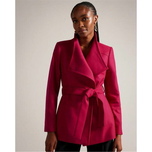 【送料無料】 テッドベーカー レディース コート アウター Ted Rytaa Wrap Coat Ld99 Deep-Pink 【送料無料】 テッドベーカー レディース コート アウター Ted Rytaa Wrap Coat Ld99 Deep-Pink