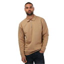 【送料無料】 ガント メンズ パーカー・スウェット アウター Icon Half-Zip Sweatshirt Beige