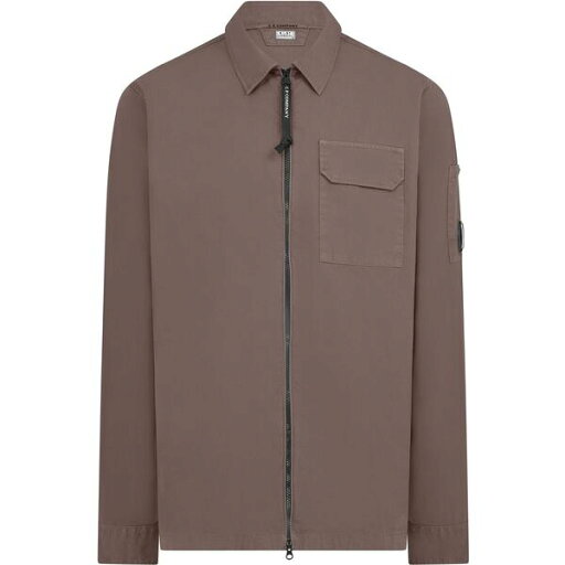 【送料無料】 シーピーカンパニー メンズ シャツ トップス Zipped Overshirt Purple Dove 735 【送料無料】 シーピーカンパニー メンズ シャツ トップス Zipped Overshirt Purple Dove 735
