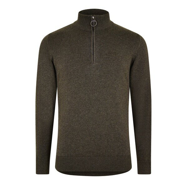 バブアー メンズ アウター ニット・セーター ハーフジップ コットン Barbour Cotton Half Zip Jumper O..