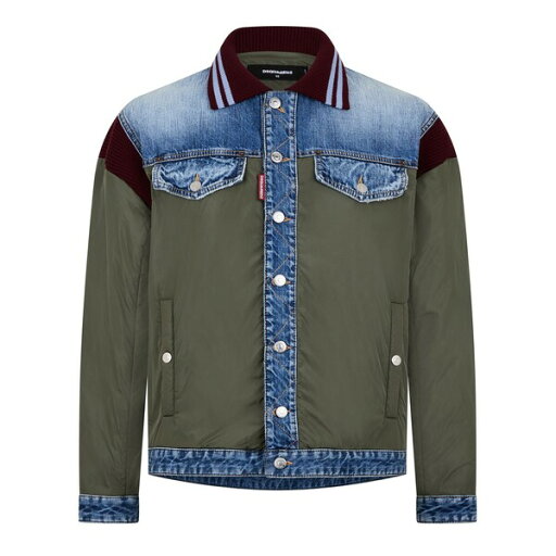 【送料無料】 ディースクエアード メンズ ジャケット・ブルゾン アウター Dsquared2 Sportsjacket Olive Green 【送料無料】 ディースクエアード メンズ ジャケット・ブルゾン アウター Dsquared2 Sportsjacket Olive Green