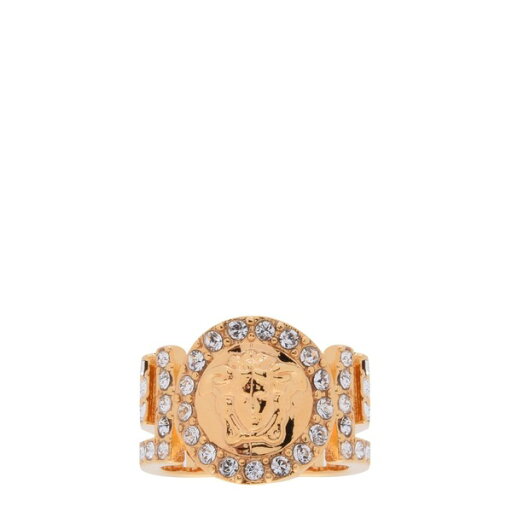 【送料無料】 ヴェルサーチ レディース 腕時計 アクセサリー Versace Icon Medusa Crystal Ring White/Gold D01O 【送料無料】 ヴェルサーチ レディース 腕時計 アクセサリー Versace Icon Medusa Crystal Ring White/Gold D01O