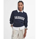 【送料無料】 バブアー レディース パーカー・スウェット アウター Northumberland Sweatshirt Navy/Cloud