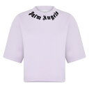 【送料無料】 パーム・エンジェルス レディース Tシャツ トップス Palm Nck Lgo Crp Tee Ld44 Lilac