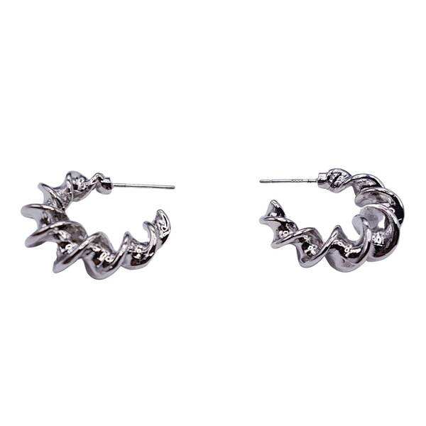Mason Knight Yager Women's Accessories Earrings Mason Knight Yager Double Thick Twist Hoop Earring 15cm White
