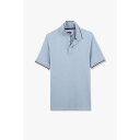 【送料無料】 エデンパーク メンズ ポロシャツ トップス Blue polo shirt in Pima cotton BLC8