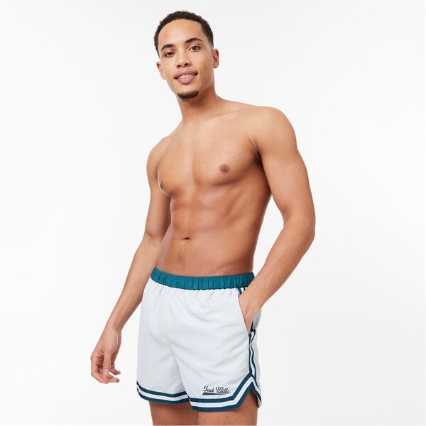 【送料無料】 ジャック ウィルス メンズ ハーフパンツ・ショーツ 水着 Taped Sport Swim Shorts Grey