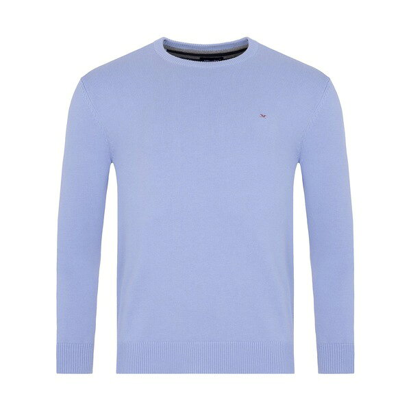 エデンパーク メンズ アウター ニット・セーター コットン Eden Park Crew navy blue cotton jumper BL..